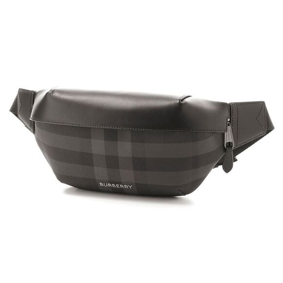 Burberry Body Bag Bum Bag Gray Charcoal Sonny - Picture 1 of 11